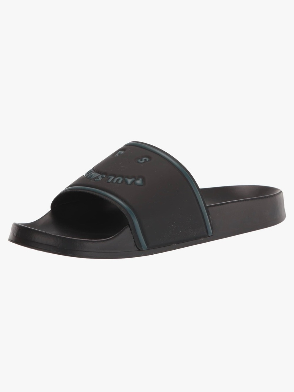Paul Smith Black Slides with Teal Trim